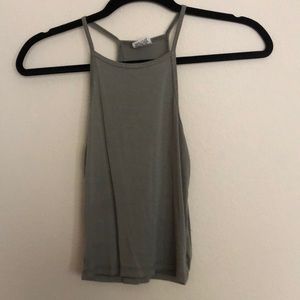 Army green tank top